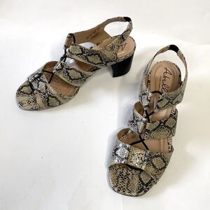 Abella heeled sandals NWOB